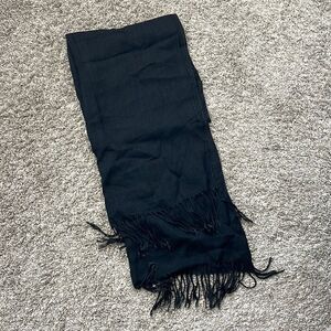 Black fringe scarf  